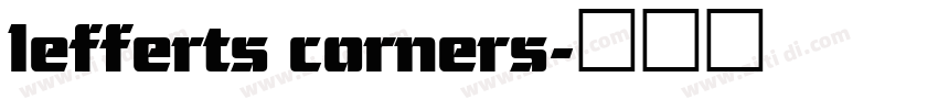 lefferts corners字体转换